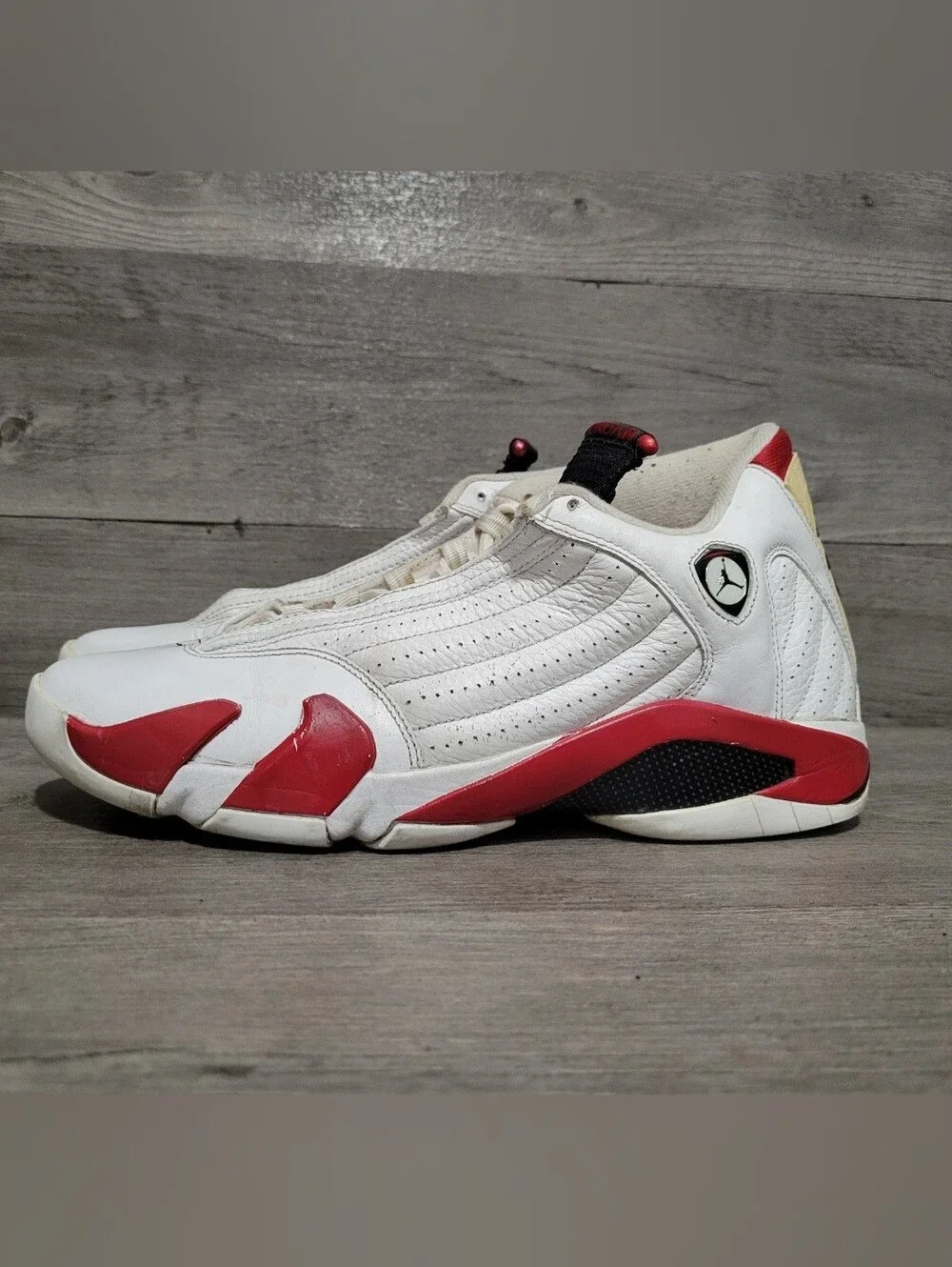 Air Jordan 14 Retro Mens 11.5 Candy Cane 2012 Red White 487471-101
